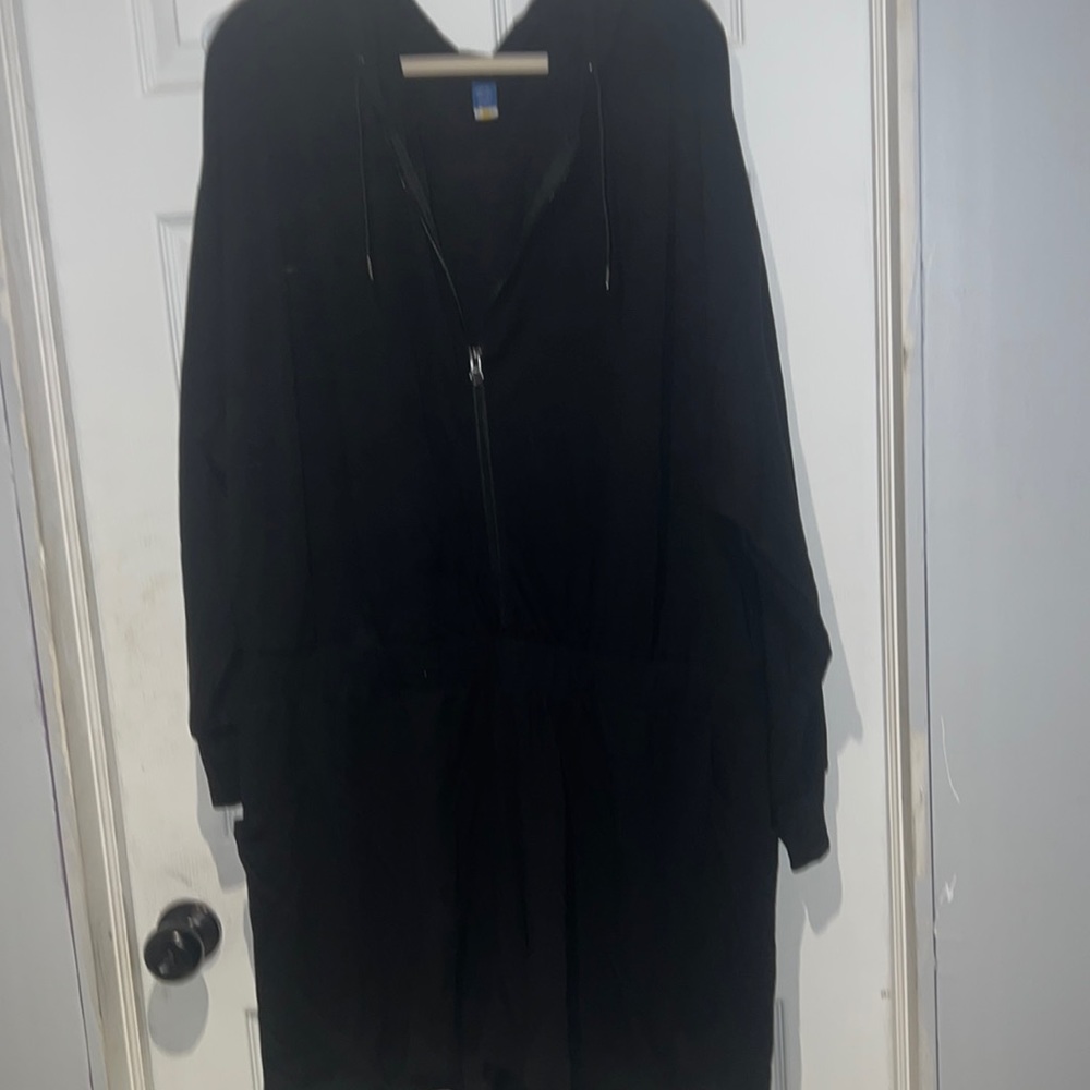 Long sleeve French terry hooded romper XXL TALL, like new, worn once